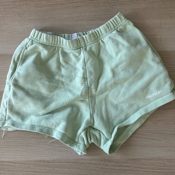 Light Green Sweatshorts - Picture 1 of 2